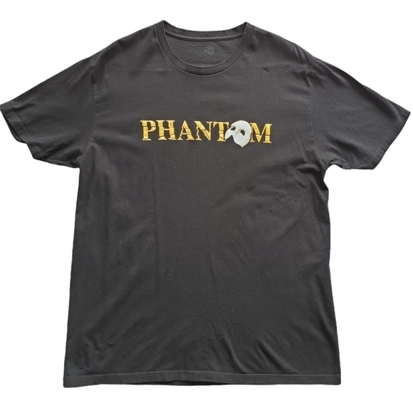 PHANTOM Of The Opera Black Unisex T-Shirt Size Large - Picture 1 of 4
